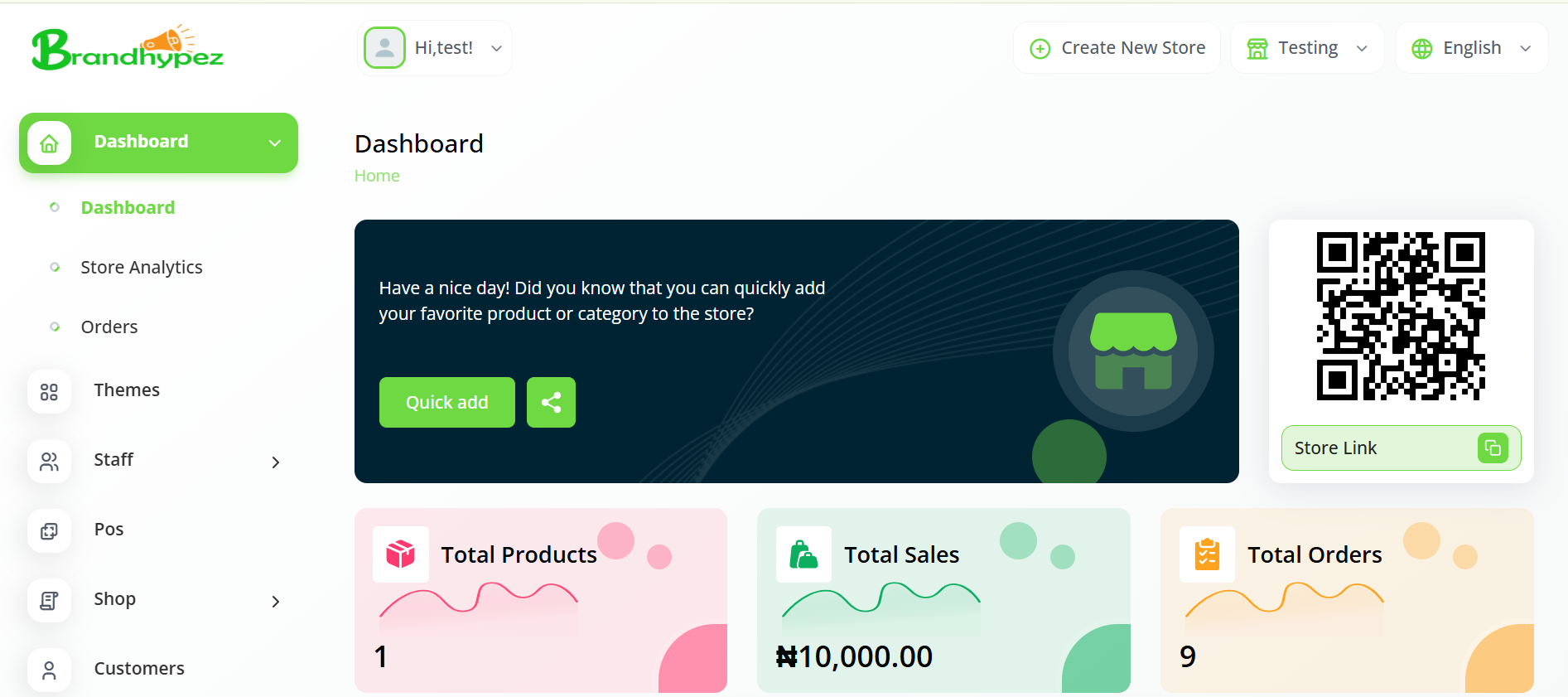 Brandhypez dashboard preview